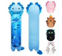 Mewaii 50 cm Largo Axolotl de Peluche Almohada Suave y Cómoda Peluche Salamandra Azul Cojines de Felpa Perfectos para Regalo