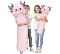 Mewaii Artistertdesignte ULT - Cuscino lungo a forma di gatto, extra imbottito per il comfort, regalo di alta qualità per la fidanzata o gli amanti degli Axolotl (viola Axolotl 110 cm)