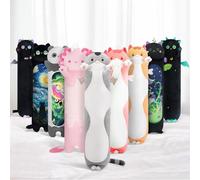 Mewaii 110CM Peluche Cuscino Lungo Gatto per Bambina Cuscino di Peluche Kawaii Giocattoli Abbraccio Morbido Cuscino Cuscino Giocattolo Regalo per Ragazza