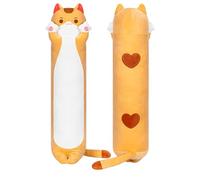 Mewaii Cuscino per il corpo a forma di gatto, ultra morbido, lungo e morbido, imbottito per il massimo comfort, qualità premium, regalo per fidanzate o amanti dei gatti (cuscino per il corpo del gatto
