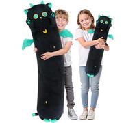 Mewaii Peluche a forma di gatto lungo, in 5 misure, 120% imbottitura extra per il corpo dei bambini, cuscino per il corpo dei bambini, peluche a forma di gatto con occhi grandi, grande cuscino lungo