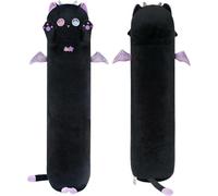 Mewaii Peluche Gatto Kawaii 130CM - Cuscino Morbido e Lungo per Dormire, Peluche Gattino, Cuscino Coccole Regalo per Bambini e Adulti - Viola