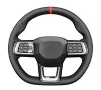 MEWANT Copertura del volante in stile 3D cucita a mano per Ford Mustang 2024 2025 Accessori per volante per Ford Mustang 2024 2025