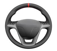 MEWANT Copristerzo per Volante di Auto Cucito a Mano per Lancia Delta III 3 2011-2014 / Ypsilon 2011-2024 Copristerzo Accessori per Lancia Ypsilon