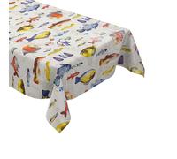 MEWATU Copritavolo In PVC Pesci Marini Mare C141721 Rettangolare Rotondo Ovale