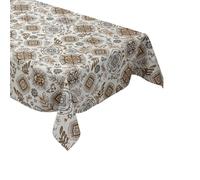 MEWATU Tela Cerata Tovaglia Cipolle Fiori Braun B3013-03 Angolare Rotondo Ovale