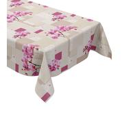 MEWATU Tovaglia In Vinile Florale Orchidee Patchwork 160A 160A