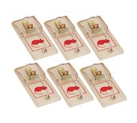 MEWFYI 6 Pezzi Trappole per Topi, Trappole a Scatto Resistenti e Riutilizzabili che Uccidono, Trappole per Roditori Sicure ed Efficaci per Interni ed Esterni, Facili da Installare e Pulire