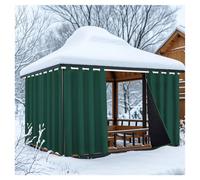 Mewkew 2 pannelli tende da esterno per garde con occhielli, gazebo, oscuranti, isolate termicamente, per esterni, 132 x 320 cm (larghezza x altezza), tende con occhielli per pergola, portico, piscina