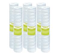 MewMore Cartuccia filtrante per acqua da 5 micron, filtri per sedimenti a filo avvolto per acqua di pozzo, ricambio universale per qualsiasi alloggiamento grande da 50,8 cm, cartucce da 50,8 x 11,4