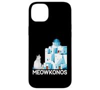 Mewokonos divertente gatto greco citazione adatto per uomini e donne. Custodia per iPhone 14 Plus