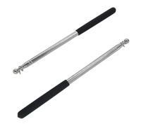 Mewtush 2 PCS Asta della Bandiera Telescopica in Acciaio Inox, Bastone Allungabile, Asta Portatile per Insegnanti e Guide Turistiche, Ideale per Viaggi, Campeggio e attività All'Aperto(1,6m)