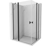 Mexen Box Doccia Mist Duo Porta Orientabile 105x90 Trasparente Nero