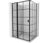 Mexen - Box doccia Mist T Porta basculante rettangolare 75 x 85 cm nero