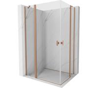 Mexen - Box doccia nebbia porta a battente rettangolare 105 x 115 rame spazzolato