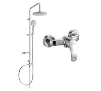 Mexen Carl set doccia esterno con soffione e miscelatore doccia Fabia, cromo - 746540240-00 6122 5907709182059