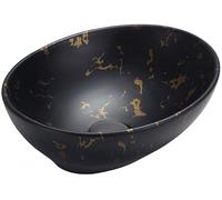 Mexen Elza Lavabo da appoggio 40 x 33 cm, pietra nera