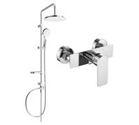 Mexen Erik set doccia esterno con soffione e miscelatore doccia Alexa, cromo - 71240205-00 6049 5907709181335