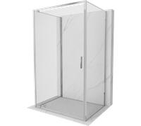 Mexen Exo-3S cabina doccia 3 lati battente 90 x 100 cm, trasparente, cromata - 8181-090-100-01-00-3S 98352 5905315994127