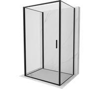 Mexen Exo-3S cabina doccia 3 lati con anta battente 90 x 120 cm, trasparente, nera - 817-090-120-70-00-3S 97203 5907931005744