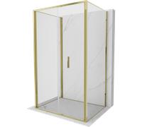 Mexen Exo-3S cabina doccia 3 lati pieghevole 90 x 120 cm, trasparente, dorata - 816-090-120-50-00-3S 96827 5907931004082