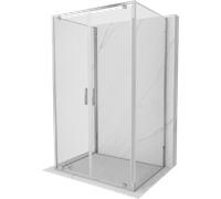 Mexen Exo-3S cabina doccia a 3 lati battente 90 x 100 cm, trasparente, cromo - 8182-090-100-01-00-3S 98563 5907931000381