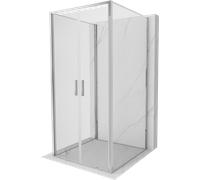 Mexen Exo-3S cabina doccia a 3 lati con porta a battente 80 x 80 cm, trasparente, cromo - 814-080-080-01-00-3S 96543 5905315137876