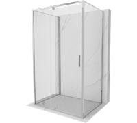Mexen Exo-3S cabina doccia a 3 pareti con porta battente 90 x 100 cm, trasparente, cromo - 819-090-100-01-00-3S 97196 5905315142467