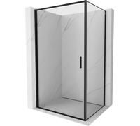 Mexen - Exo Box doccia inclinabile 75 x 100 cm, trasparente, nero