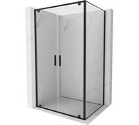 Mexen - Exo Box doccia inclinabile 80 x 95 cm, trasparente, nero