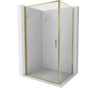 Mexen - Exo Box doccia inclinabile 80 x 95 cm, trasparente, oro
