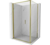 Mexen - Exo Box doccia pieghevole 80 x 95 cm, trasparente, oro