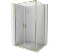 Mexen Exo Box Doccia Porta Battente 80x95 Trasparente Oro