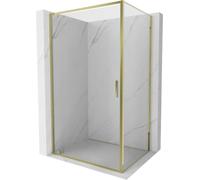 Mexen Exo Box Doccia Porta Battente 80x95 Trasparente Oro