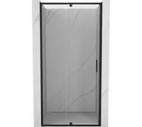 Mexen Exo - Porta girevole per doccia, 105 cm, trasparente, nero
