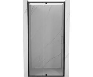Mexen Exo - Porta girevole per doccia, 105 cm, trasparente, nero