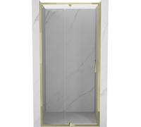 Mexen Exo - Porta girevole per doccia, 105 cm, trasparente, oro