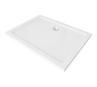 Mexen Flat piatto doccia rettangolare slim 100 x 90 cm, bianco, sifone cromato - 40109010 2517 5903163389140