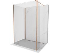 Mexen Kioto pannello doccia Walk-in 110 x 75 x 40 cm, trasparente, rame spazzolato - 800-110-075-221-65-00-040 51868 5905315369444