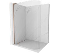 Mexen Kioto-R L Pannello Doccia Arrotondato Walk-in 100 x 200 cm, trasparente, rame spazzolato - 800-100-103-65-06 39993 5905315255617