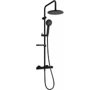 Mexen KX40 set doccia esterno con soffione e miscelatore termostatico, nero - 771504091-70 1964 5907709141667