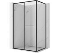 Mexen Linea cabina doccia scorrevole 90 x 100 cm, trasparente, nera - 8E1-090-100-70-70 100357 5907931038278