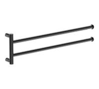 Mexen Loop appendiabiti rotante doppio per asciugamani, cromo nero - 70A71049-73 94729 5905315737793