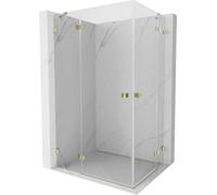 Mexen Lunar Duo Box Doccia Porta Battente 115x115 Trasparente Oro