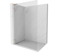 Mexen Lunar L pannello doccia Walk-in sinistra 70 x 200 cm, trasparente 8 mm, rame spazzolato - 830L-070-000-65-00-L 67718 5905315531162