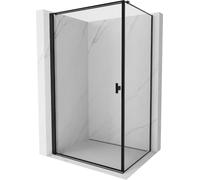 Mexen Mist-B Box Doccia Porta Girevole Sinistra 80x95 Telaio Nero