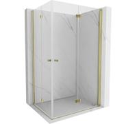 Mexen Mist-F Duo Box Doccia Pieghevole Destro 80x95 Trasparente Oro