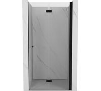 Mexen Mist-F - Porta a soffietto, a destra, 90 cm, trasparente, nero