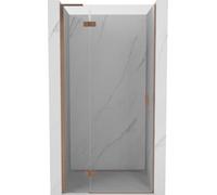 Mexen Mist-H L - Porta doccia girevole sinistra, 90 cm, trasparente, rame spazzolato