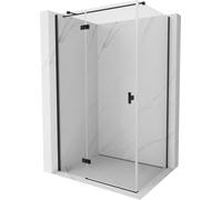 Mexen Mist-H T Box Doccia Orientabile Sinistra 75x85 Trasparente Nero